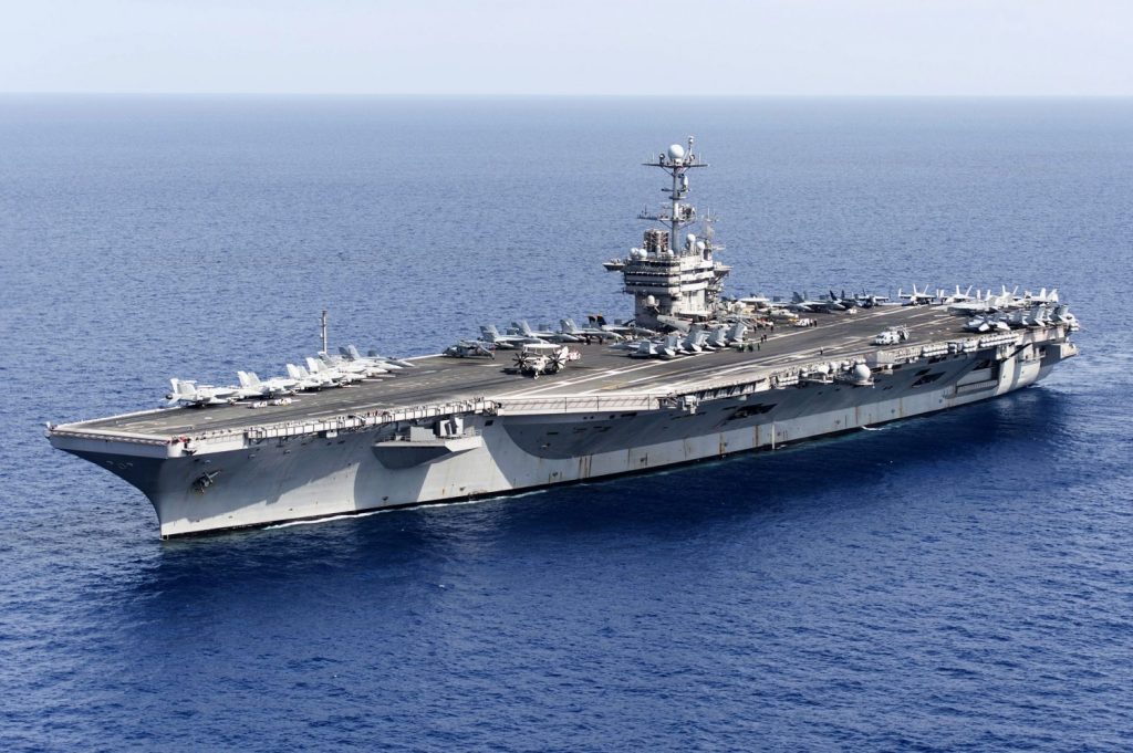 El gigantesco portaaviones “Harry S. Truman” fondea en Palma de Mallorca 1 Moncloa USS Harry S. Truman CVN 75 underway in the Atlantic Ocean in June 2015 Moncloa
