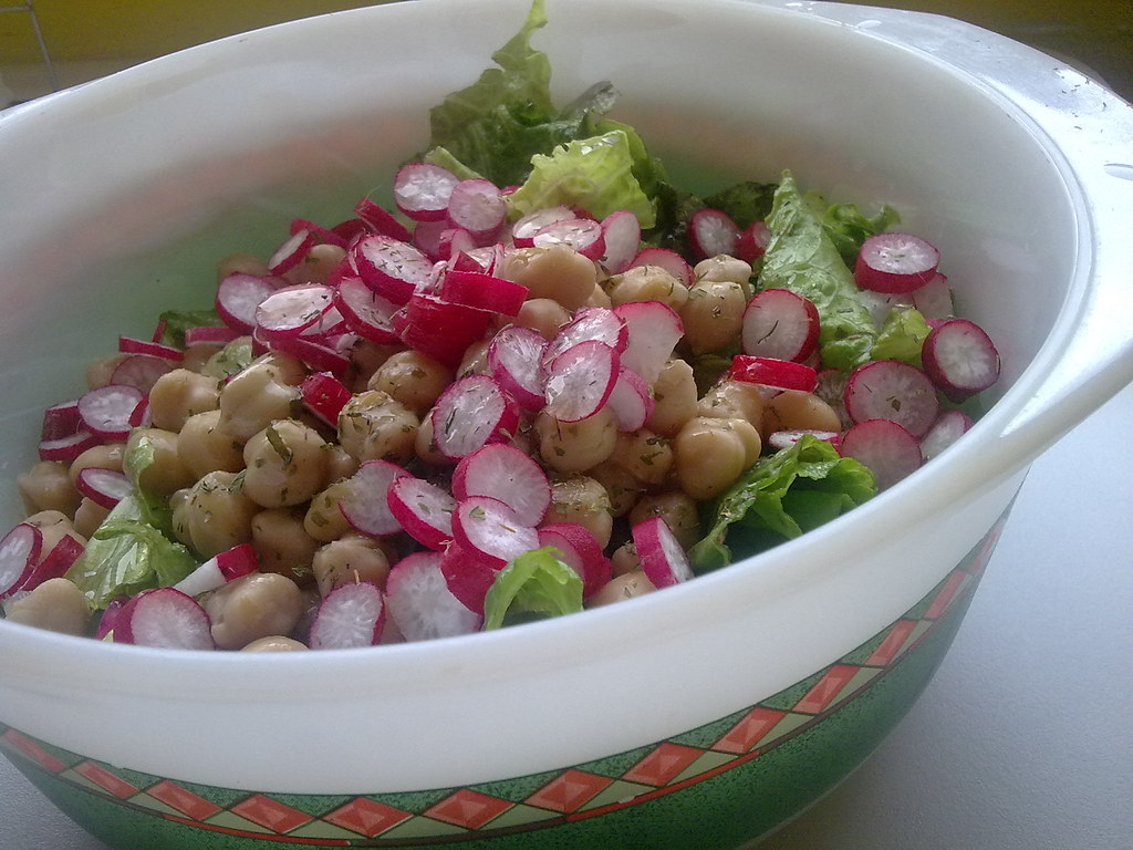 ingredientes ensalada de garbanzos