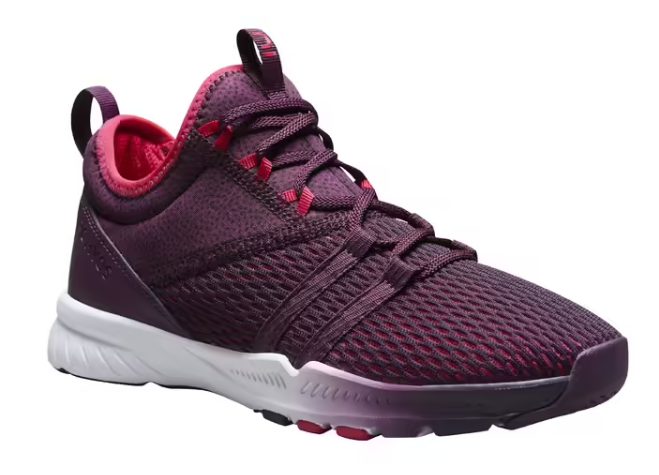 zapatillas fitness violeta decathlon