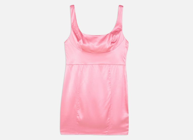 VESTIDO CORTO DE SATÉN