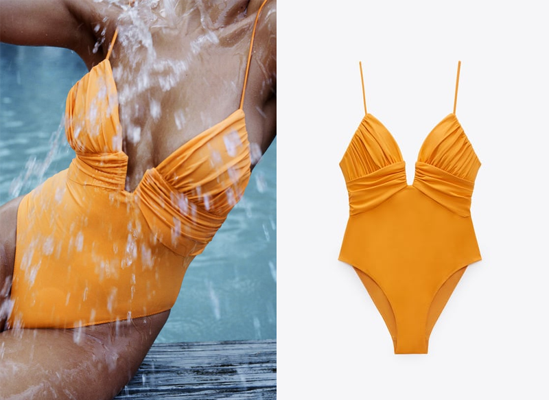 BAÑADOR DRAPEADO DE ZARA