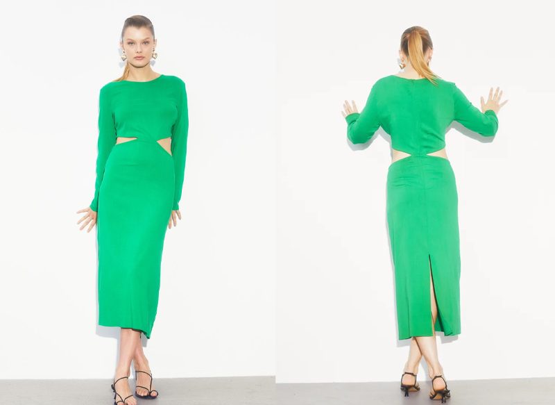 VESTIDO BODYCON CON DETALLES CUT-OUT DE H&M