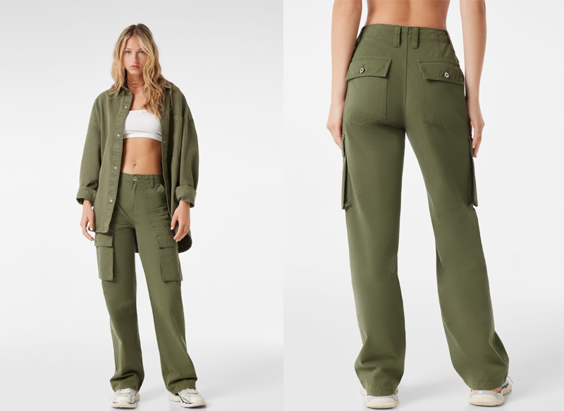 PANTALÓN CARGO STRAIGHT DE BERSHKA
