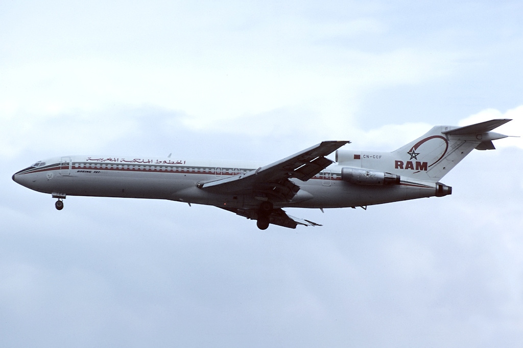 Hace 50 años los pilotos de caza de Marruecos intentaron matar a su Rey 2 Moncloa Boeing 727 2B6 Royal Air Maroc RAM AN1217763 Moncloa
