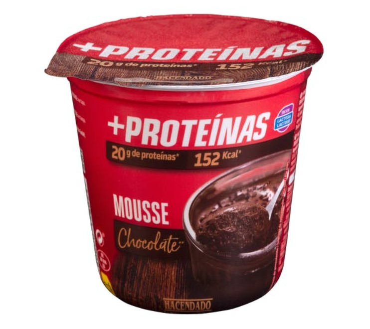 Mousse +proteínas sabor chocolate de Mercadona