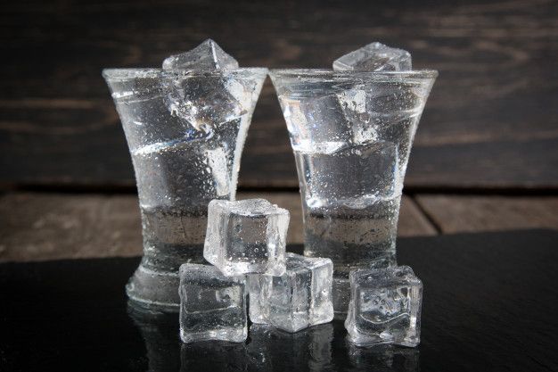 agua muy fría