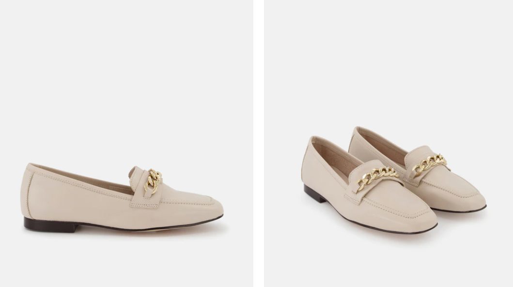 mocasines beige
