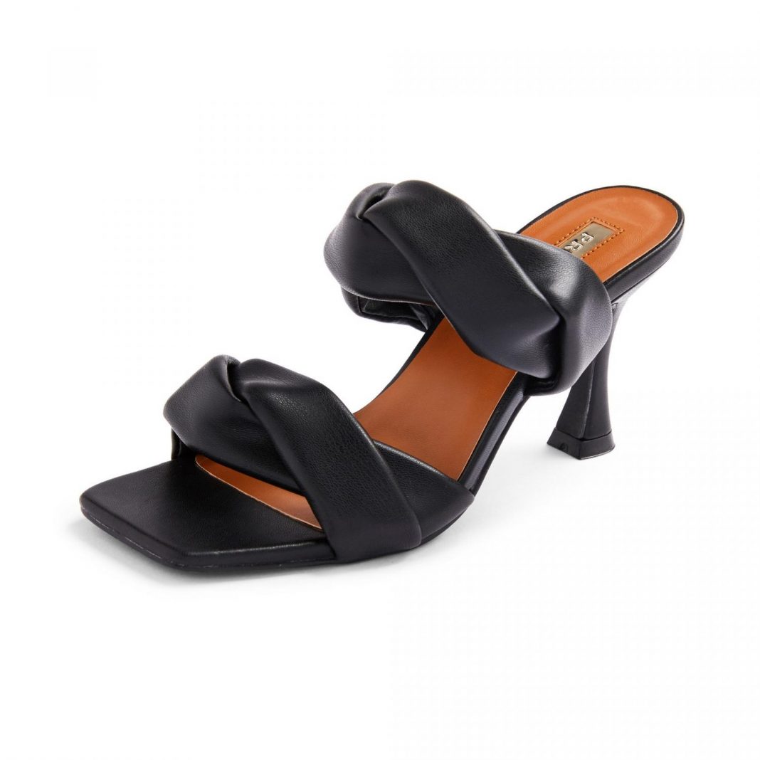 sandalias negras tiras primark