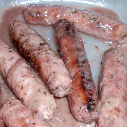 Longanizas al vino: A punto de terminar