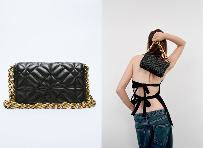 BOLSO HOMBRO ACOLCHADO CADENA