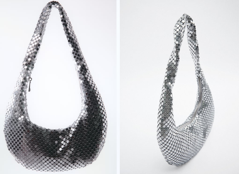 BOLSO HOMBRO MALLA METALIZADA