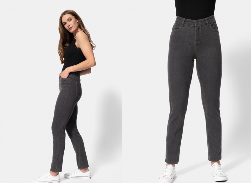 PANTALÓN VAQUERO SLIM SOSTENIBLE TEX GRIS