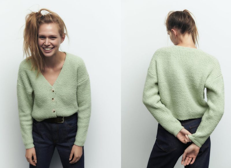 CHAQUETA PUNTO EFECTO PELO