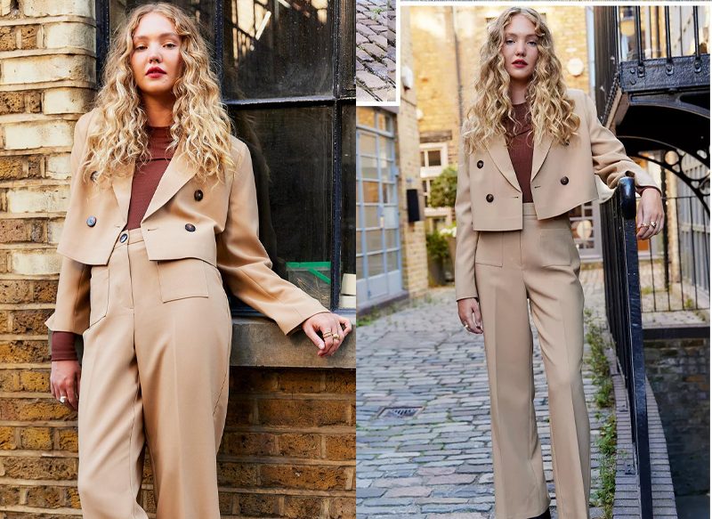 PANTALONES DE TRAJE CAMEL