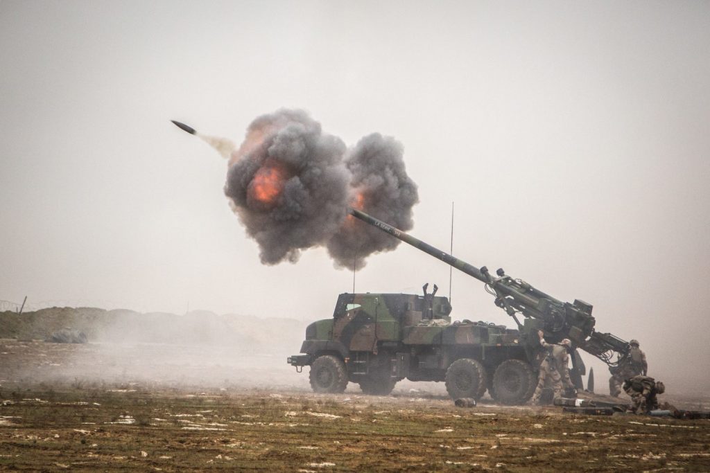 French Caesar self propelled howitzer in Iraq 1 Moncloa