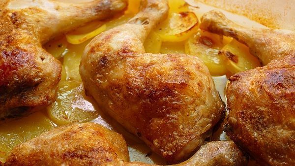 Muslos de pollo al horno Moncloa