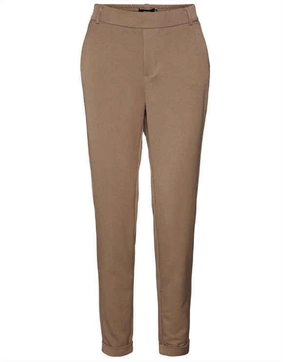 Pantalón de mujer liso con cintura normal 