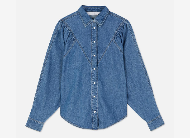 CAMISA VAQUERA CON MANGAS ABULLONADAS DE PRIMARK
