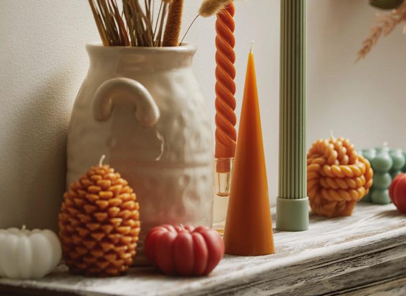 VELAS Y ADORNOS EN FORMA DE CALABAZA DE PRIMARK HOME