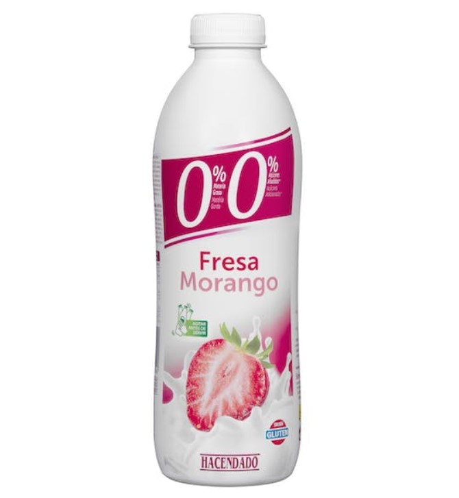 Yogur líquido desnatado de Fresa de Mercadona