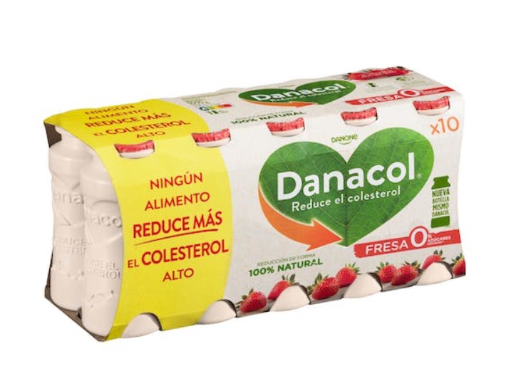 Bebida láctea de fresa Danacol de Mercadona
