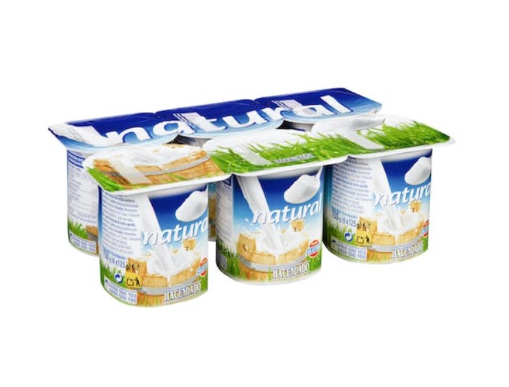 Yogur natural marca Hacendado