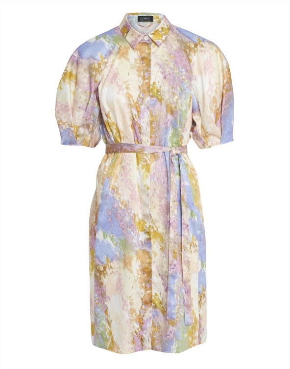 Vestido corto con manga abullonada