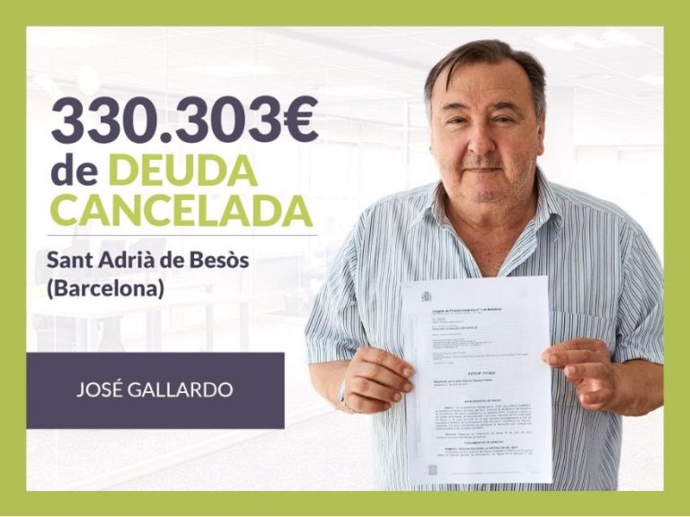 Repara tu Deuda Abogados cancela 330.303€ en Sant Adrià de Besòs con la Ley de Segunda Oportunidad