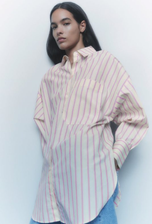 camisa popelin rayas