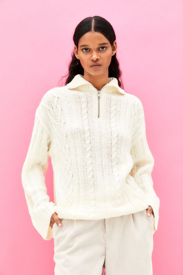 jersey punto trenzado h&m