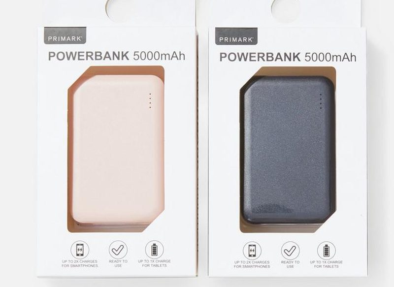 BATERÍA EXTERNA PORTÁTIL DE 5000 MAH DE PRIMARK