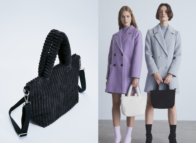 BOLSO TOTE PANA DE STRADIVARIUS