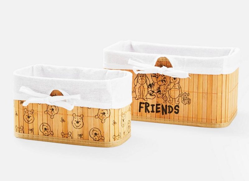 PACK DE DOS CESTAS DE BAMBÚ DE WINNIE THE POOH DE PRIMARK