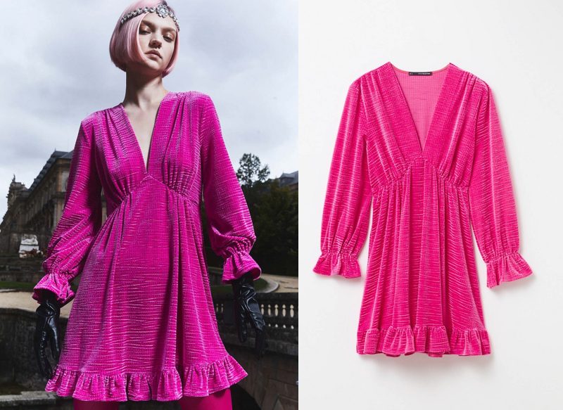 VESTIDO MINI TERCIOPELO DE SFERA
