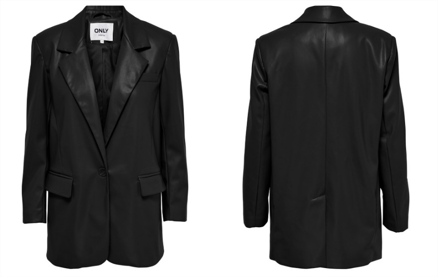 Blazer de mujer oversize de polipiel el corte inglés