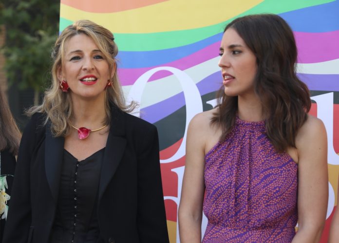 Irene Montero y Yolanda Díaz