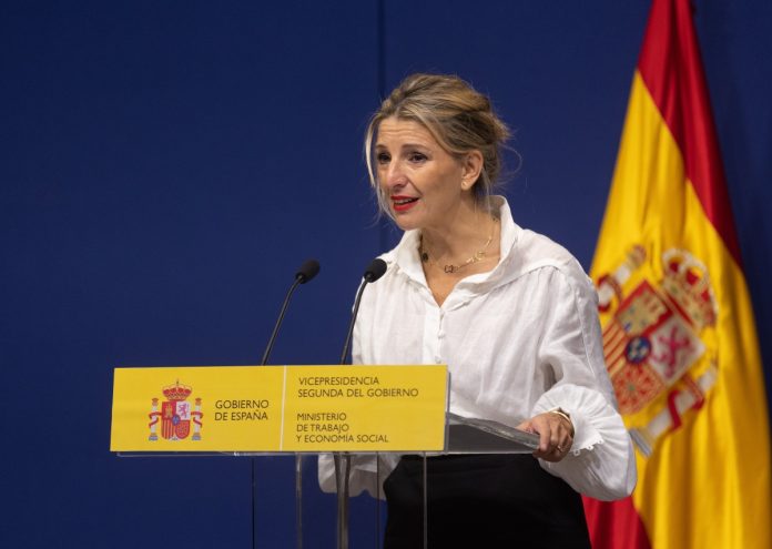 Yolanda Díaz campaña electoral franquismo