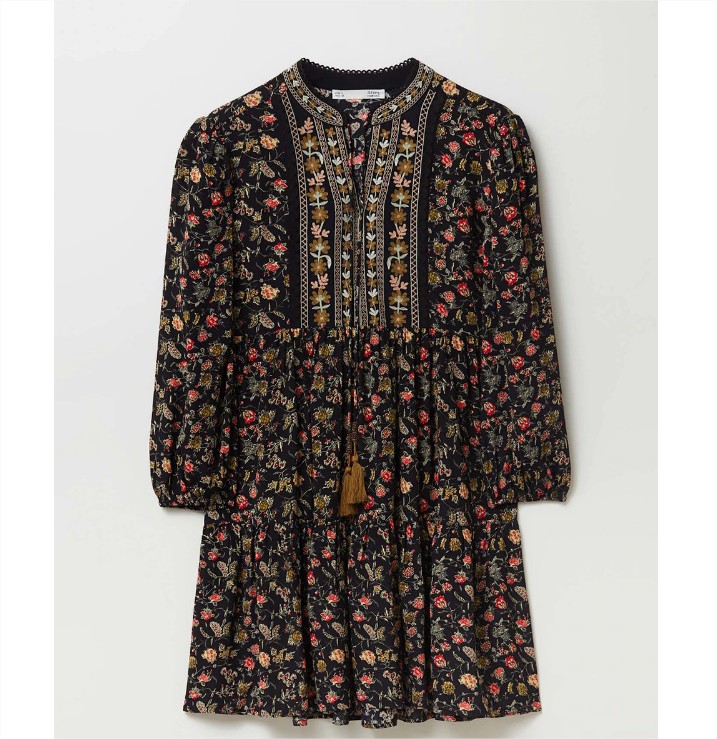 Vestido estampado lace