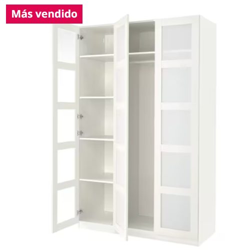 armario blanco vidrio ikea