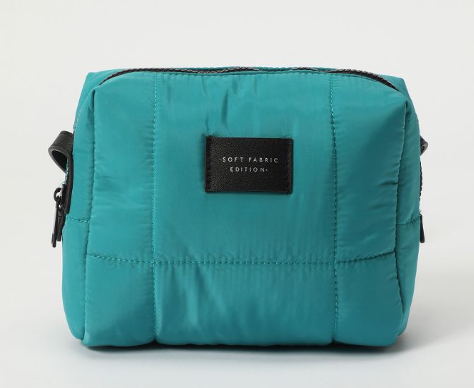bolso bandolera acolchado azul