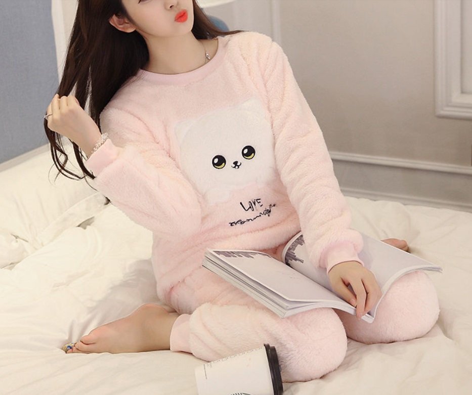 pijama de franela con animalitos