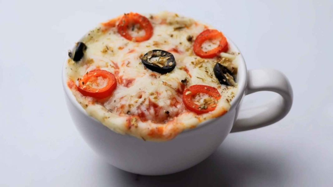 pizza en taza