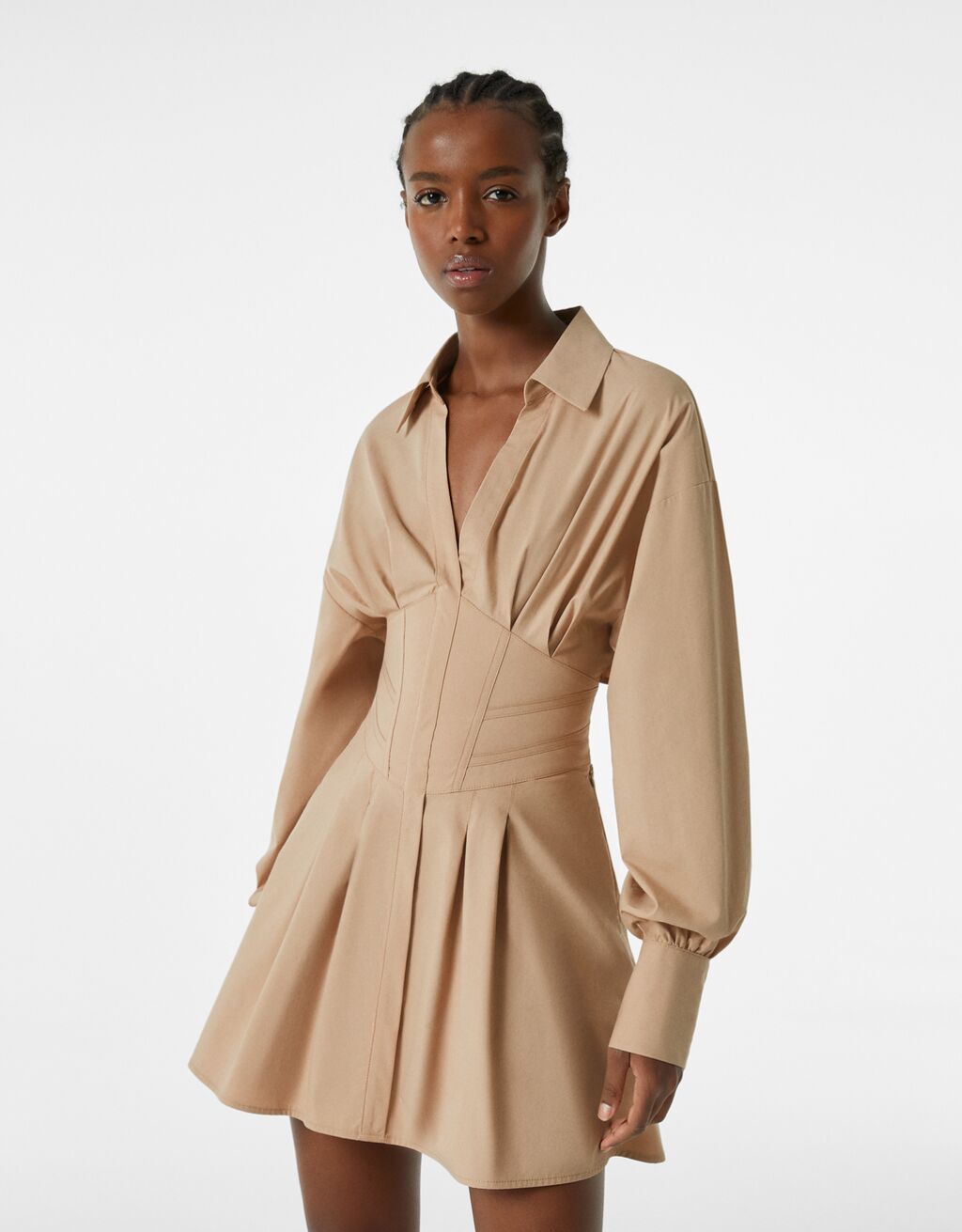 vestido mini camisero