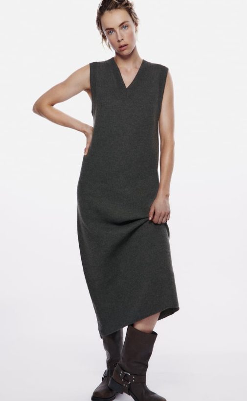 vestido sisa lana zara