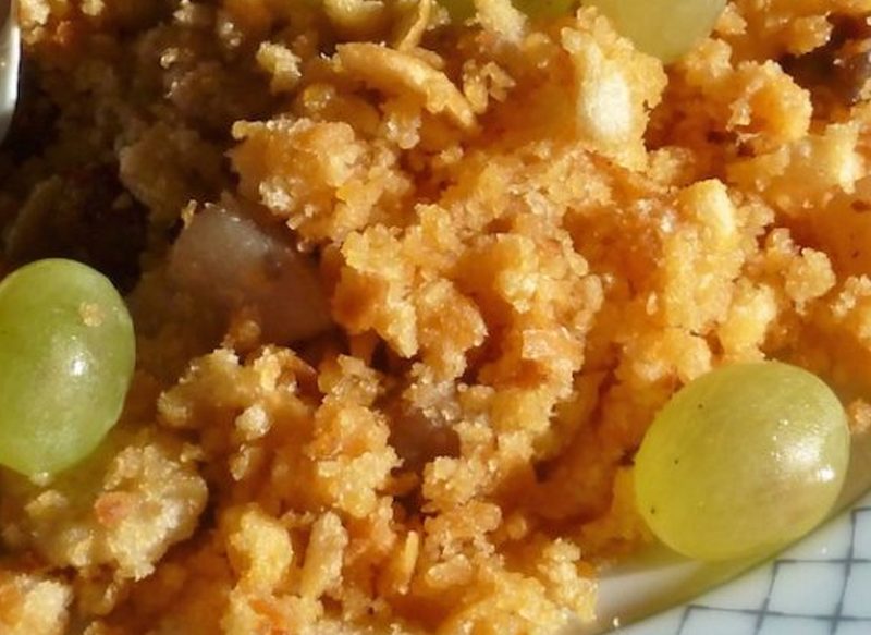 CONTINUANDO CON LA PREPARACIÓN DE LAS MIGAS ÁRABES