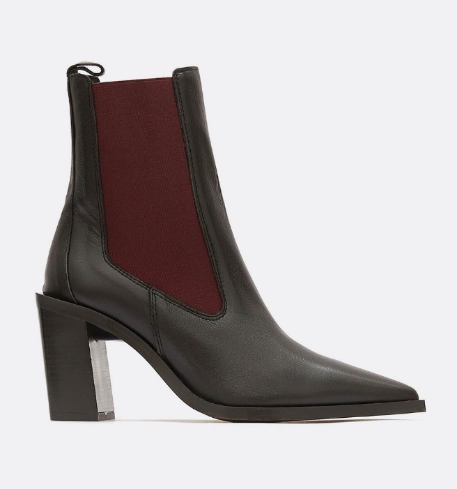 Botines de mujer estilo cowboy en negro