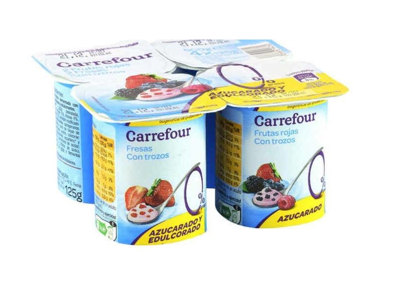 YOGUR CON FRESA DESNATADO DE CARREFOUR