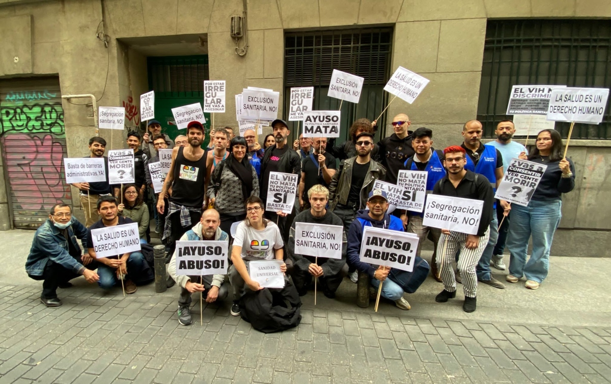 Protesta contra la Sanidad de Madrid.