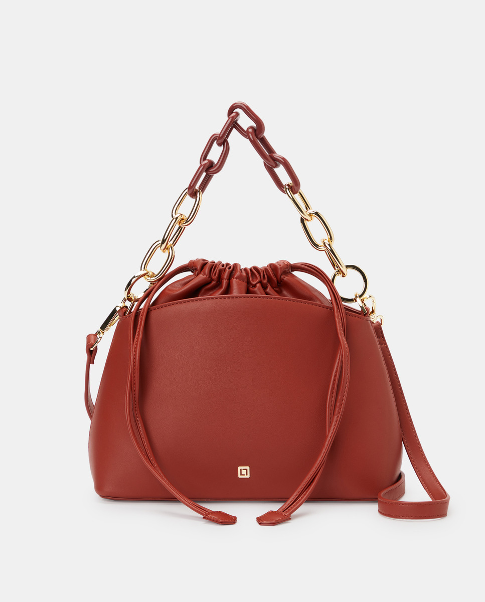 bolso mano rojo