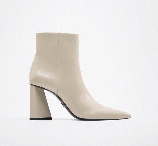 botin tacon rectangular